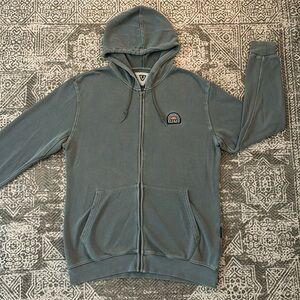 VISSLA Gray Zip-Up Hoodie
